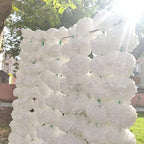 “Premium Quality” Artificial Marigold Flower Garlands 5 Feet Long Each for Parties Indian Weddings Theme & Home Decoration Photo Prop Diwali Festival (Color : White) (Pack of 10) - Image 3