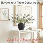 Faux Arrangement - Olive & White Berry, Realistic Greenery Stems For Vase - Image 2