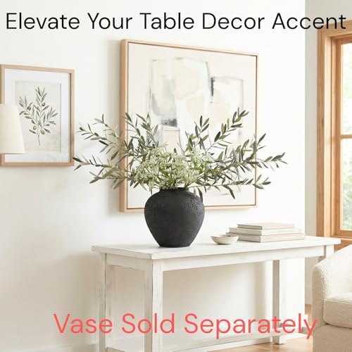 Faux Arrangement - Olive & White Berry, Realistic Greenery Stems For Vase - Image 2