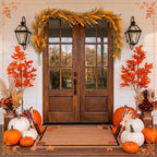 Riceshoot 6Ft Fall Garland for Mantle, Autumn Leaf Berry Decor - Image 5