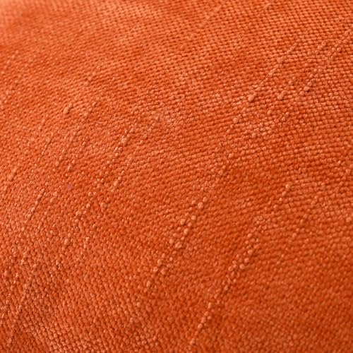 Set of 4 Soft Textured Decorative Throw Pillow Covers 18x18 Inch Cozy Farmhouse Cushion Cover Square Accent Pillow Cases for Bed Couch Sofa Living Room, Beige Aqua Burnt Orange - Image 5