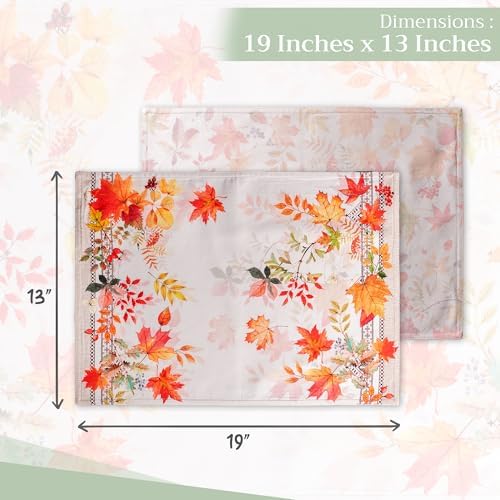 Maison d' Hermine Placemats Set of 4 Reusable 100% Cotton (13"x19") - Image 4