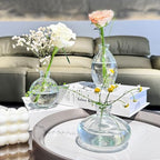 Mini Bud Vases As Wedding Centerpieces for Tables,Clear Bud Vases for Flowers,Small Flower Vases Suitable for Birthday Party,Anniversary,Wedding Reception,Baby Shower (Clear, 28PCS) - Image 7