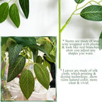65pc Italian Ruscus Greenery Stems Garland Fake Green Leaves for Home Decor - Image 3