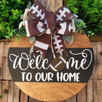 Classroom welcome sign Teacher door sign Gift for Teacher (UV66-Welcome to our home football, 22'' Width) - Image 3