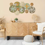 Tatuo 11 Pcs Boho Wall Basket Decor Woven Wall Hanging Art, Stylish - Image 2