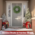 Artgar 26 Inch Pine Wreath - Christmas Wreaths for Front Door - Image 4