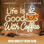 Coffee Bar Neon Sign Latte LED Night Light Wall Decor for Cafe Shop - Image 4