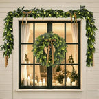 WANNA-CUL 6ft Real Touch Lighted Cedar Christmas Garland with Lights - Image 5