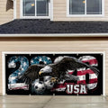 Soccer Garage Door Banner Decorations, 7x16ft Large Ameri can Flag Bald Eagle Football Mural, USA Soccer Cup Outdoor Decor for Double Garage Door, 2026 Tournament Party Supplies Wall Backdrop by THISFIND