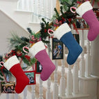 Christmas Stockings 6Pack 20 Inches Big Xmas Stocking for Family Holiday Decorations and Xmas Tree Fireplace Decor Merry Christmas(6, Pink-Large) - Image 5