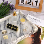 Marble Bathroom Vanity Tray, Lilac, 12"x 8" x1.2" - Image 3