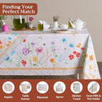 Maison d' Hermine Table Cloth Rectangle Table Reusable 100% Cotton 70"x140" - Image 4