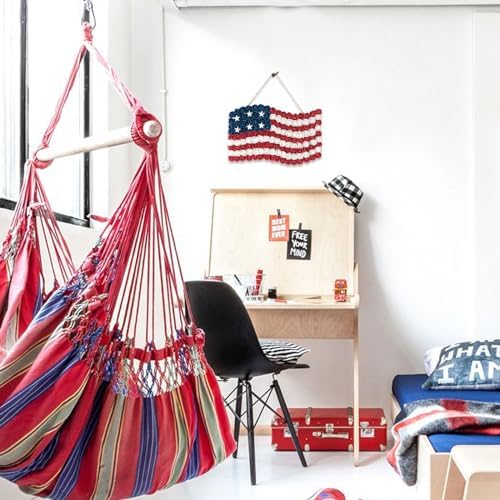 Idyllic 4th of July Wreath Patriotic Independence Day Wreath for Front Door, 17 * 11Inch Window Wall Patio Decoration Memorial Day Americana with Red White and Blue American Flag - Image 6