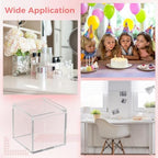 40 Pcs Acrylic Boxes - Clear Small Square Display Boxes, 2.2 x 2.2 x 2.2 in, With Lids for Candy, Pill, Earring, Jewelry, Tiny Beads - Image 3