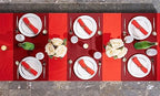 Disposable Table Runner for Dining Table, 16" 20-Pack Linen-Like Burgundy Paper Table Runners for Party, Wedding Or Event - Image 7