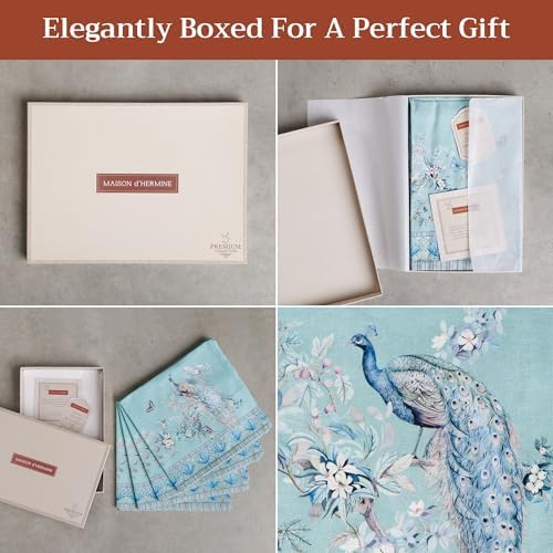 Maison d' Hermine Cloth Napkins Set of 4 100% Combed Cotton (20" x 20") - Image 6