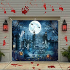 Halloween Garage Door Decorations Cover Banner Scary Halloween Backdrop - Image 7