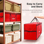 Extra Large Christmas Tree Storage Bag 12 ft for Xmas Trees - Red - Image 6