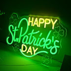 St Patricks Day Led Sign, Dimmable Led Neon Sign for Happy St Patrick's Day Decoration, Saint Patrick Day Decor for Home Office Indoor Usb Powered Light Up Sign - Image 7