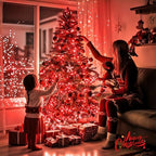JMEXSUSS 400 LED Red Christmas Lights, 132ft String Lights Plug in - Image 4