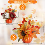 6 Pcs Fall Centerpieces for Table - Fall Table Decorations - Image 3
