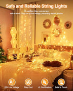 355FT 900LED Christmas Lights, Extra Long Outdoor String Lights Waterproof, Timer & Memory, 8 Modes Dimmable Plug in Fairy for Classroom Outside Tree Wedding Patry Warm White - Image 5