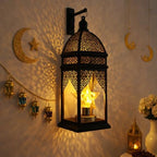 Ramadan Lanterns for Home Decor, Islamic Moon Star Ramadan Lights, Battery Operated Eid Mubarak Decorative Lamp, Ramadan Decorations for Party Table Wall Decor (Star) by CrazyNight