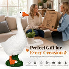 GIGALUMI Porch Goose Statue Plastic 23" Front Porch Decor Garden Decoration - Image 5