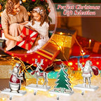 Therwen Set of 8 Christmas Stocking Holders,Retro Style,Multicolor - Image 6