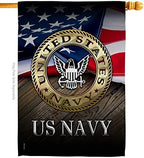 US Navy House Flag - Armed Forces USN Seabee United State American Military Veteran Retire Official - Decoration Banner Small Garden Yard Gift Double-Sided Made in USA 28 X 40 by Unknown