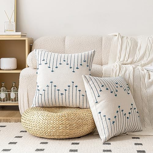 LILEPOY Boho Throw Pillow Covers 18x18 Farmhouse Decorative Pillow case - Image 5