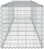 vidaXL Gabion Basket with Cover - Galvanized Iron Cage, 118.1"x19.7"x19.7", Outdoor Landscaping & Decor Solution - Image 6