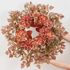 26" Fall Wreath for Front Door Outside - Large Artificial Autumn Home Decor - Image 6