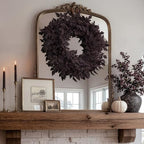 Fall Decor - Fall Wreaths for Front Door - 24 Inch Halloween Plum Wreath - Image 4