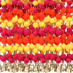 Suncalla 12 Pcs Holi Decorations Marigold Garland 4 ft Long, Orange by Unknown