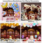 Leowefowa Dreamy Castle Background for Photography 15x8ft Vinyl Medieval Palace Photo Shoot Backdrops Room Decor Wallpapaer Birthday Party Decoration Photo Booth Props - Image 5