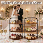Cupcake Stand, 3 Tier Large Wooden Cupcake Tower for 50 Cupcakes - Image 7