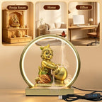 Lord Baby Krishna Murti W/ USB LED Diwali Light & Backflow Incense Burner - Image 5