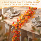 6 Pcs 6 ft Fall Artificial Flower Garland for Thanksgiving Decor - Image 3