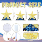 Leinuosen 3 Pcs 25.8"-31.5" Star Starry Night Movie Night Party Decorations Under The Stars Cardboard Cutout Stand-up Twinkle Little Prom Award Homecoming Wedding Birthday Party Photo Prop Backdrop - Image 2