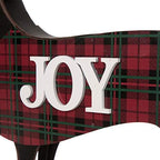 Glitzhome 21.93" L Wooden Metal Dachshund Standing Front Door Porch Sign Christmas Welcome Sign Outdoor Indoor Welcome Joy Sign Xmas Holiday Decorations - Image 7