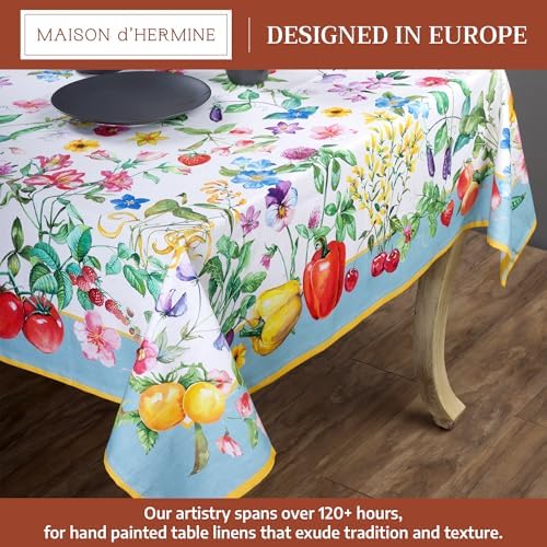 Maison d' Hermine Table Cloth Rectangle Table Reusable 100% Cotton 60"x120" - Image 2