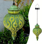 Moroccan Solar Lanterns Outdoor Waterproof Hanging Garden Decor by JOLUSIAGardenDecor
