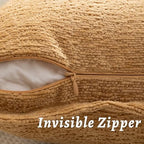 Decorative Throw Pillow Covers 24x24 Chenille Boho Pillowcase - Image 3