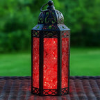 Vela Lanterns Decorative Indoor Red Fairy Light Candle Holder, M, 6-Pack - Image 2