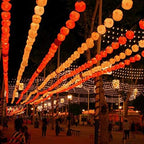 Red Lantern String Lights 19.6ft 40 LEDs Battery Operated with Remote Control Hanging Lanterns String Lights for Chinese New Year,Spring Festival,Wedding,Party Decoration,Christmas - Image 5