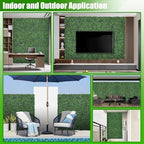 Artificial Boxwood Roll,72x160 in(80 sqft) UV-Anti Faux Ivy Grass Wall - Image 6