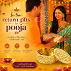 Yexiya 48 Pack Golden Indian Return Gift Boxes for Diwali Pooja, Glittery - Image 6