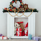 48Ft Christmas Wood Bead Garland Rustic Holiday Decor for Tree (Gold) - Image 5